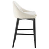 Baruch Counter Stool, Beige With Matte Black Legs Set of 1