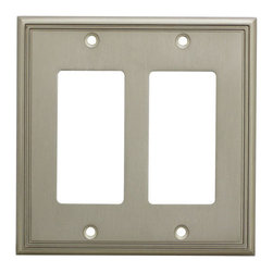 Cosmas - Cosmas Decorative Wall Plates/Outlet Cover, Satin Nickel, 65000 Series - Switch Plates And Outlet Covers