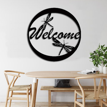 Welcome quoted wall art