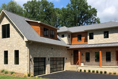 Example of a minimalist exterior home design in DC Metro