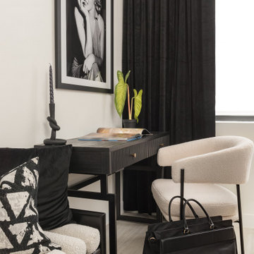 Clean Lines, Clear Focus: The Black and White Home Office