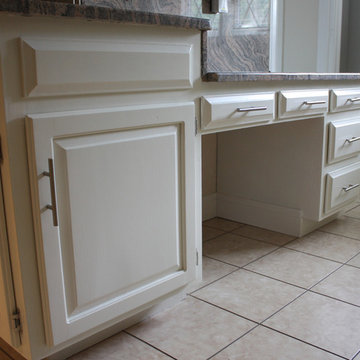 Painted Linen White Cabinets
