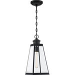 Quoizel - Quoizel PAX1907MBK Paxton 1 Light Outdoor Lantern in Matte Black - Illuminate your home's exterior with the Paxton collection. Sleek lines and a tapered silhouette combine to make a timeless statement that is simple, yet stylish. Constructed with clear beveled glass and a matte black finish, these fixtures are built to last.
