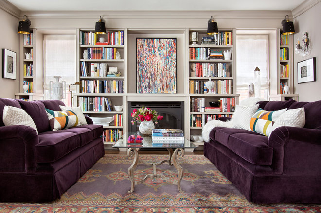 Transitional Living Room by Basso Interiors Inc