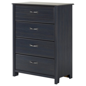 South Shore Ulysses 4 Drawer Chest in Blueberry