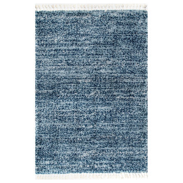 nuLOOM Brooke Casuals Shags Striped Area Rug, Blue, 2'x3'