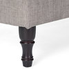 GDF Studio Logan Gray Fabric Storage Ottoman