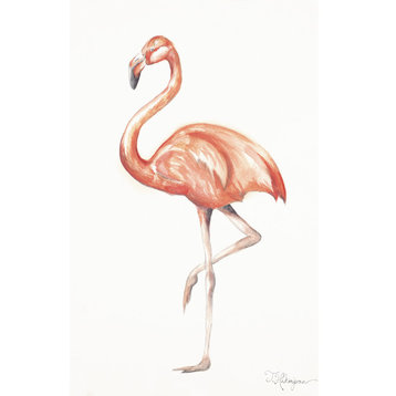 "Strolling Flamingo II" Canvas Art, 24"x36"