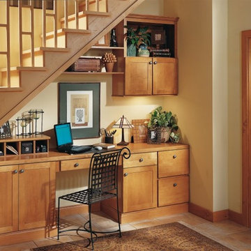 Aristokraft Cabinetry: Study with Built-In Desk