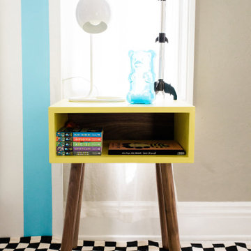 Minimo Nightstand (walnut/yellow)