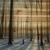 "Papineau" UV Ink Print on Natural Pine Wood, 60"x40"