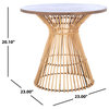 Safavieh Whent Round Accent Table, Natural/Black