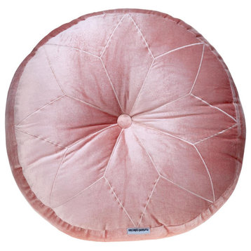 Parkland Collection Dorte Transitional Pink Floor Pillow PILL21193P