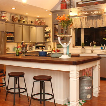Walnut Kitchen Island