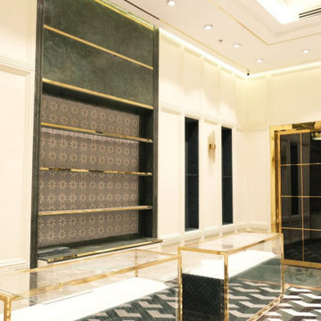 Verde Guatemala Marble , Satin Onyx, Black Orion Marble , Calacatta Marble