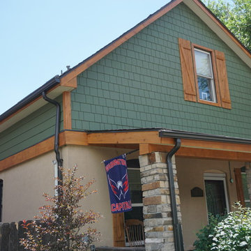 Shake Siding with custom cedar accents