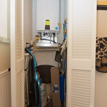 Tankless Water Heater in Closet
