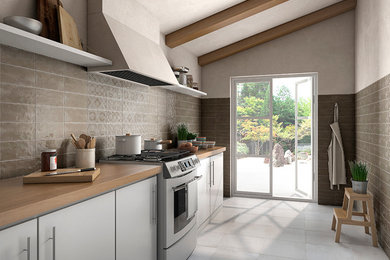 Example of a trendy kitchen design in Miami
