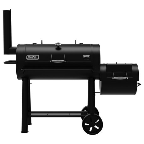 Dyna-Glo Signature Series Barrel Charcoal Grill & Side Firebox