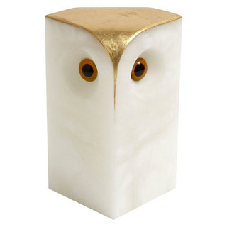 Alabaster Owl, Large - Contemporary - Decorative Objects And Figurines ...