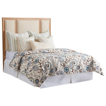 Crystal Cove Upholstered Panel Headboard Queen