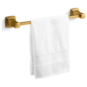 Kohler K-27409 Riff 18" Towel Bar - Vibrant Brushed Moderne Brass