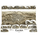 Ted's Vintage Art - Old Map of Cairo West Virginia 1899, Vintage Map Art Print, 12"x18" - Old Map of Cairo, West Virginia - 1899