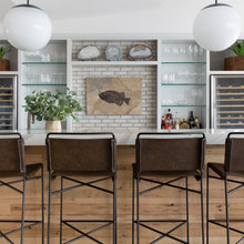 like the white cabinets, grey floor with wood on the island instead of