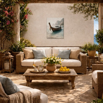 Tropical Seascape Calm – Tropical Coastal Wall Art
