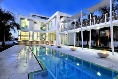 Example of a minimalist pool design in Tampa