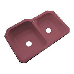 Thermocast - Cambridge Undermount Acrylic 33 in. 0-Hole Double Bowl Kitchen Sink in - Kitchen Sinks