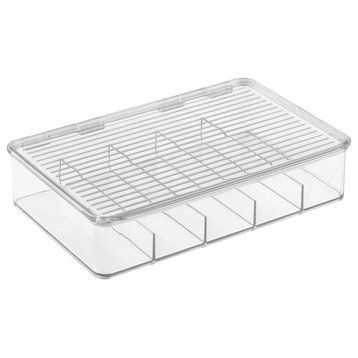 RPET Linus Stackable Battery Organizer Box Clear