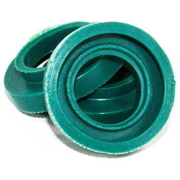 200-Pack E12 C7 Green Rubber-O Socket Seal Rings