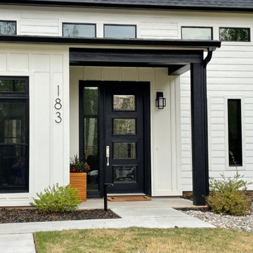THIN MODERN Black House Numbers
