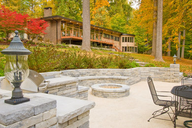 Large trendy patio photo in Other