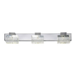 Crystal Wall Mirror Lights Chrome Base 3 Light - Products