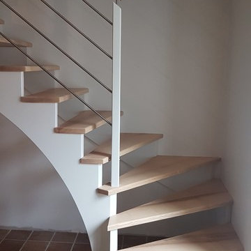 Réalisation escalier blanc