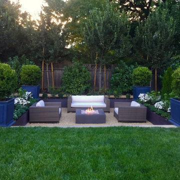 Sunken patio
