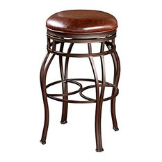 American Heritage Billiards - Ahb Bella Backless Extra Tall Bar Stool, Bourbon - Bar Stools and Counter Stools