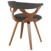 The Monte Dining Chair, Charcoal, Fabric