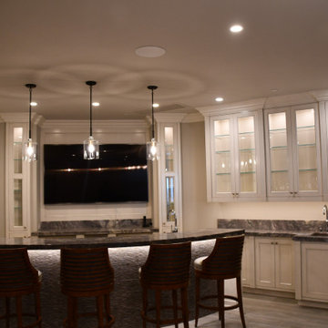 Breathtaking Ocean View Dana Point cabinet painting and refinishing project