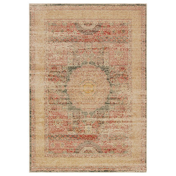 Oriental Weavers Sphinx Toscana 9564A  Rug, Ivory/Orange, 9'10"x12'10"