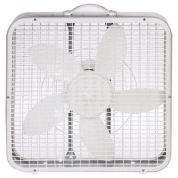 Lasko Compact Box Fan With Carrying Handle, 3-Speed
