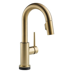Delta Trinsic&reg; Single Handle Pull-Down Bar/Prep Faucet Featuring Touch2O&reg; Techno - Bar Faucets