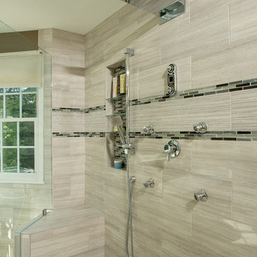 A Modern Spa Like Master Bathroom in McLean VA