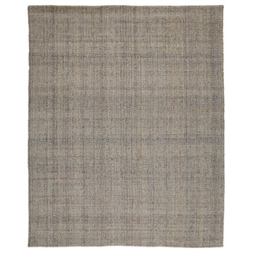 Weave & Wander Siona Space Dyed Flatweave Rug, Ivory/Gray, 12' X 15'