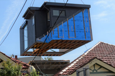 Photo of a modern home design in Sydney.