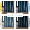 Heritage Plush Velvet Curtain Single Panel, Avalon Blue, 50"x84"