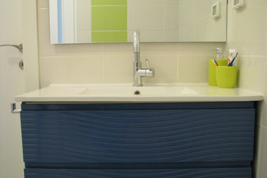 Inspiration for a modern bathroom remodel in Other