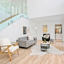 Living area and stairs